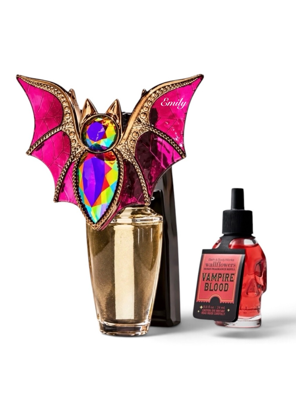 Bath & Body Works BEJEWELED BAT Halloween Nightlight Wallflower Fragrance Plug